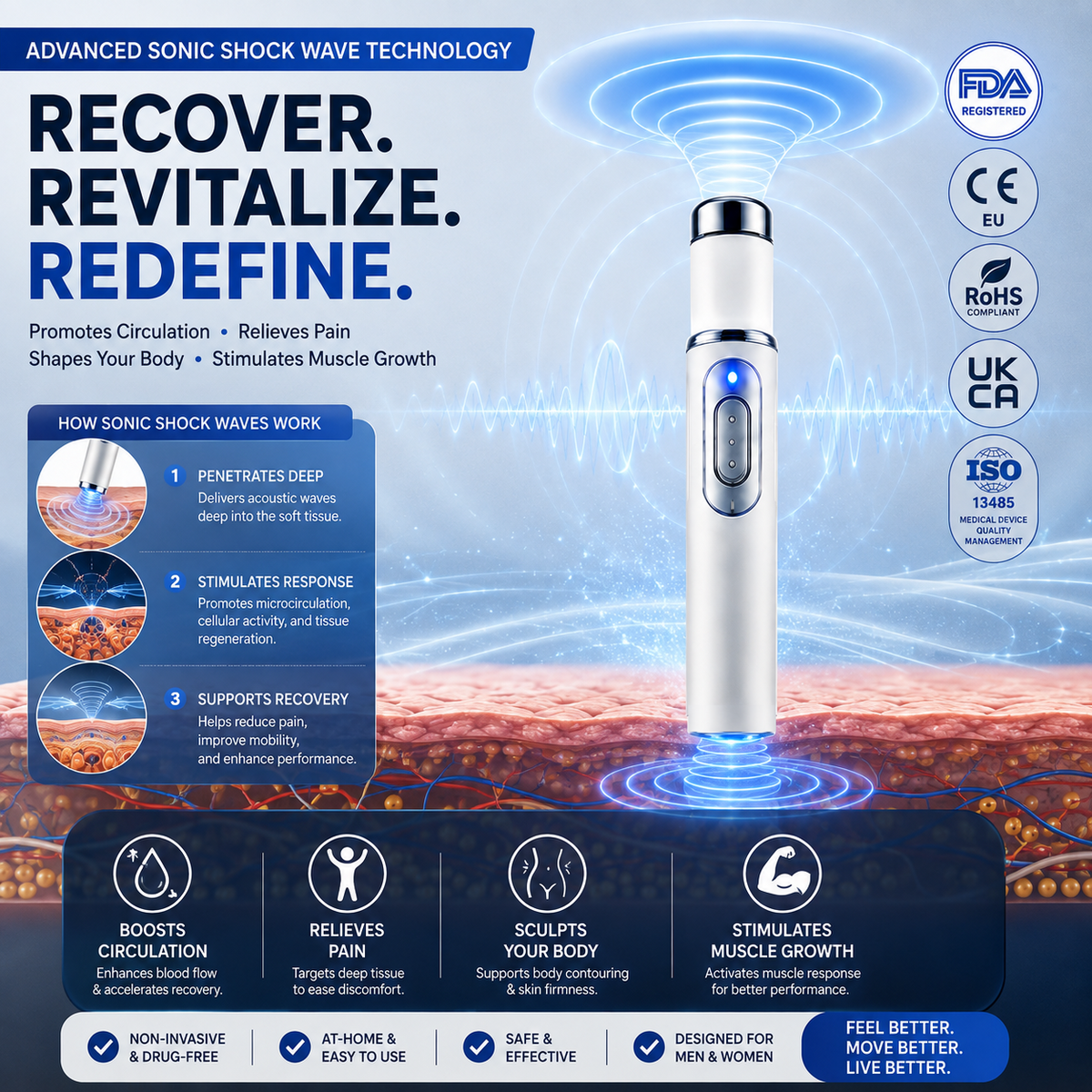 🔥Scientific Physical Body Contouring Massager – Sculpt your curves ✨: bust enhancement 🍒, butt lifting 🍑, boosted circulation 💓, muscle support 💪 & pain relief 🩹.