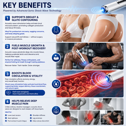 🔥Scientific Physical Body Contouring Massager – Sculpt your curves ✨: bust enhancement 🍒, butt lifting 🍑, boosted circulation 💓, muscle support 💪 & pain relief 🩹.