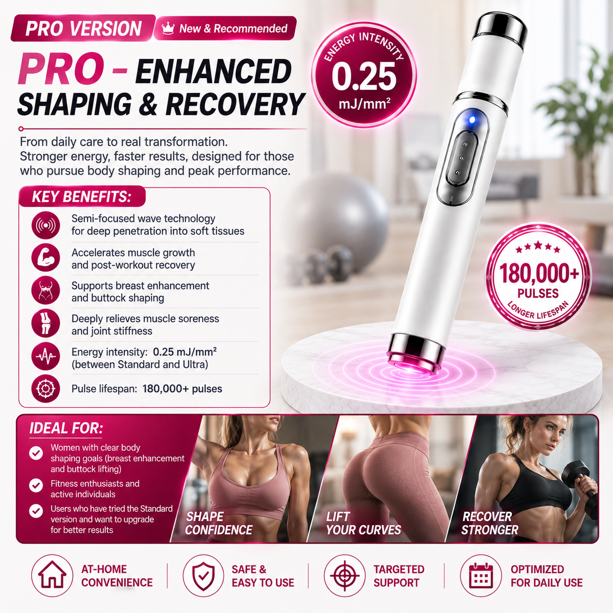 🔥Scientific Physical Body Contouring Massager – Sculpt your curves ✨: bust enhancement 🍒, butt lifting 🍑, boosted circulation 💓, muscle support 💪 & pain relief 🩹.