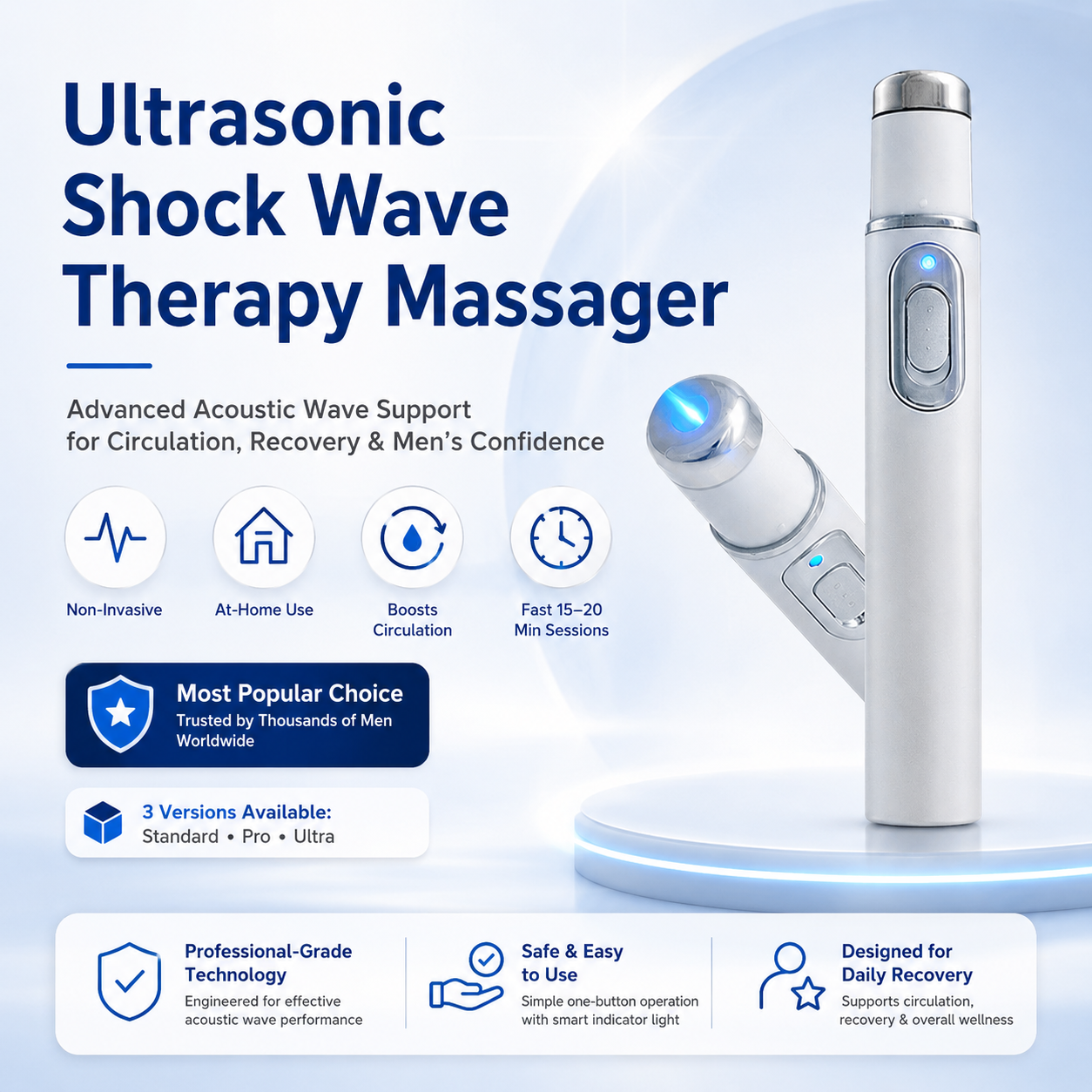 🎉 Advanced Shock Wave Therapy ✨ Support Healthy Circulation • Enhance Performance • Restore Confidence