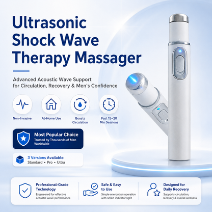 🎉 Advanced Shock Wave Therapy ✨ Support Healthy Circulation • Enhance Performance • Restore Confidence